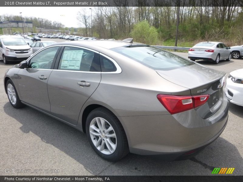 Pepperdust Metallic / Jet Black 2018 Chevrolet Malibu LT