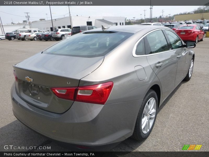 Pepperdust Metallic / Jet Black 2018 Chevrolet Malibu LT