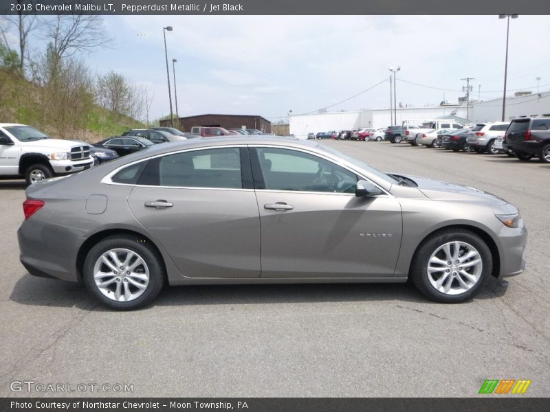 Pepperdust Metallic / Jet Black 2018 Chevrolet Malibu LT