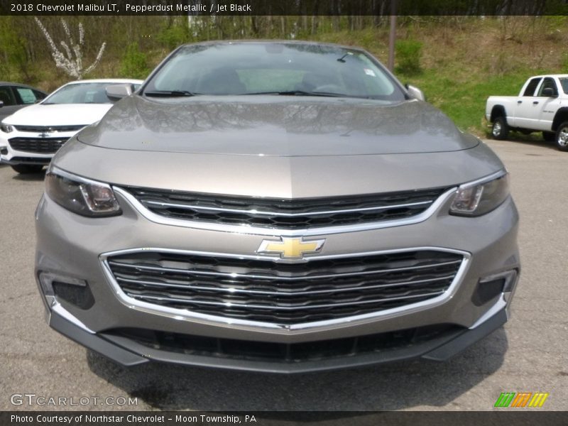 Pepperdust Metallic / Jet Black 2018 Chevrolet Malibu LT