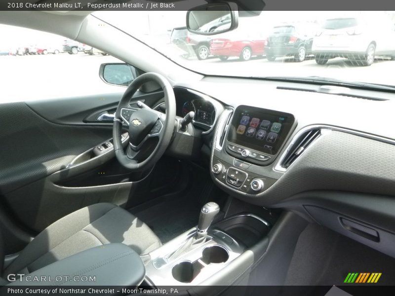 Pepperdust Metallic / Jet Black 2018 Chevrolet Malibu LT
