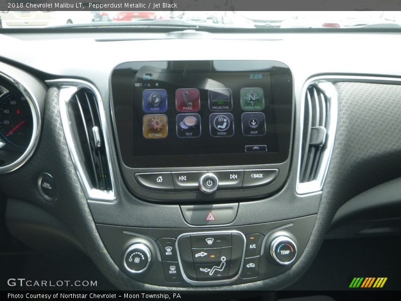 Pepperdust Metallic / Jet Black 2018 Chevrolet Malibu LT