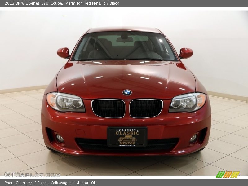 Vermilion Red Metallic / Black 2013 BMW 1 Series 128i Coupe