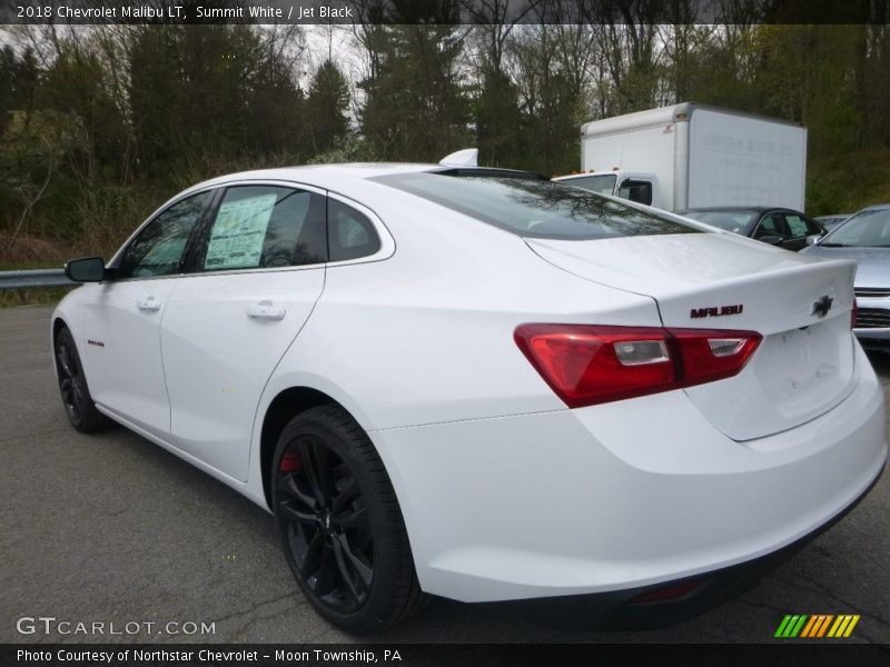 Summit White / Jet Black 2018 Chevrolet Malibu LT