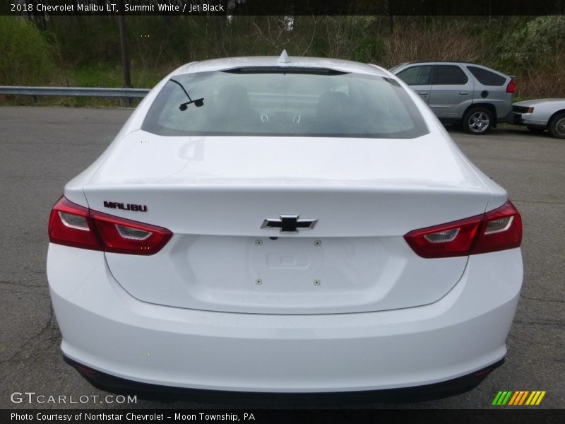 Summit White / Jet Black 2018 Chevrolet Malibu LT