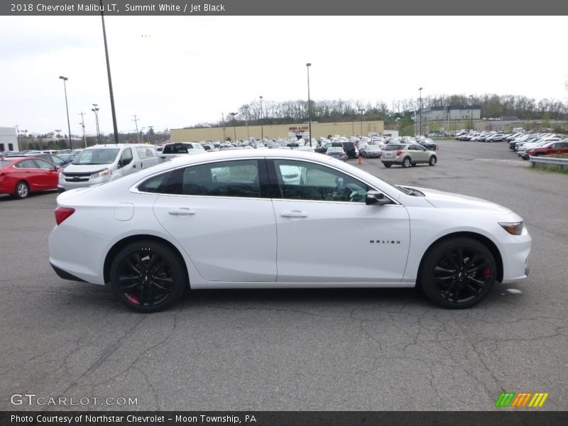 Summit White / Jet Black 2018 Chevrolet Malibu LT