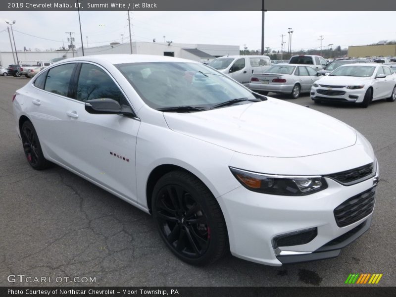 Summit White / Jet Black 2018 Chevrolet Malibu LT