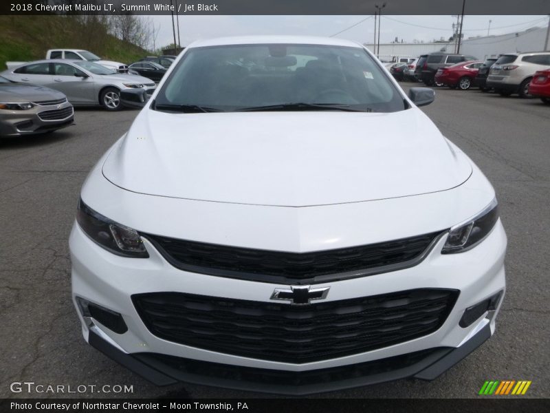 Summit White / Jet Black 2018 Chevrolet Malibu LT