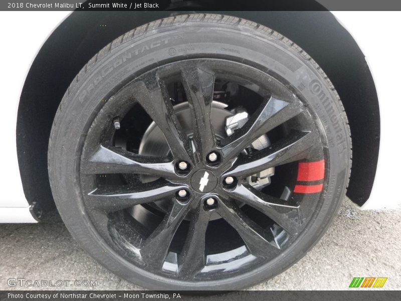 Summit White / Jet Black 2018 Chevrolet Malibu LT
