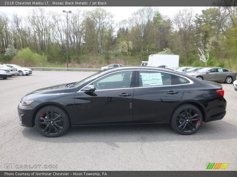 Mosaic Black Metallic / Jet Black 2018 Chevrolet Malibu LT