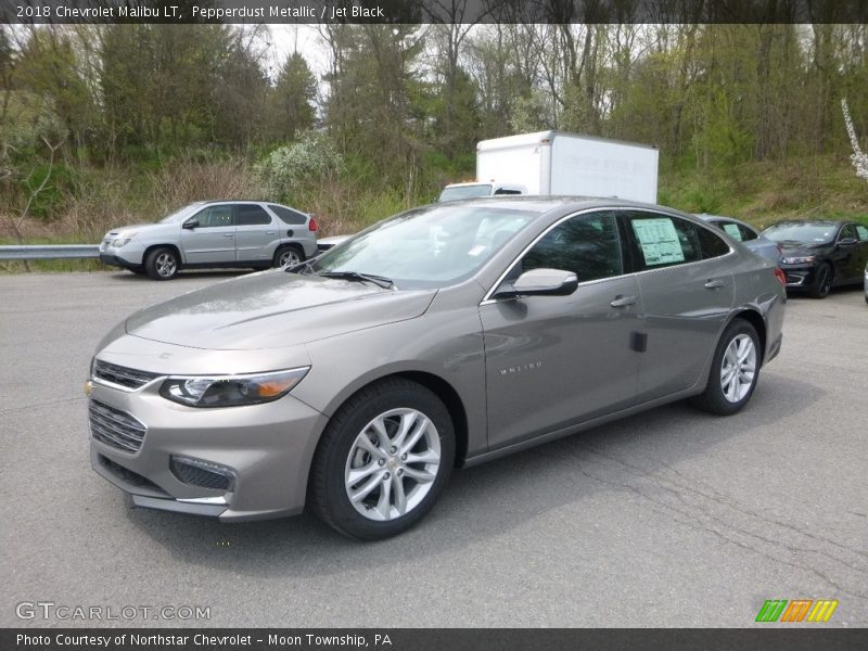 Pepperdust Metallic / Jet Black 2018 Chevrolet Malibu LT