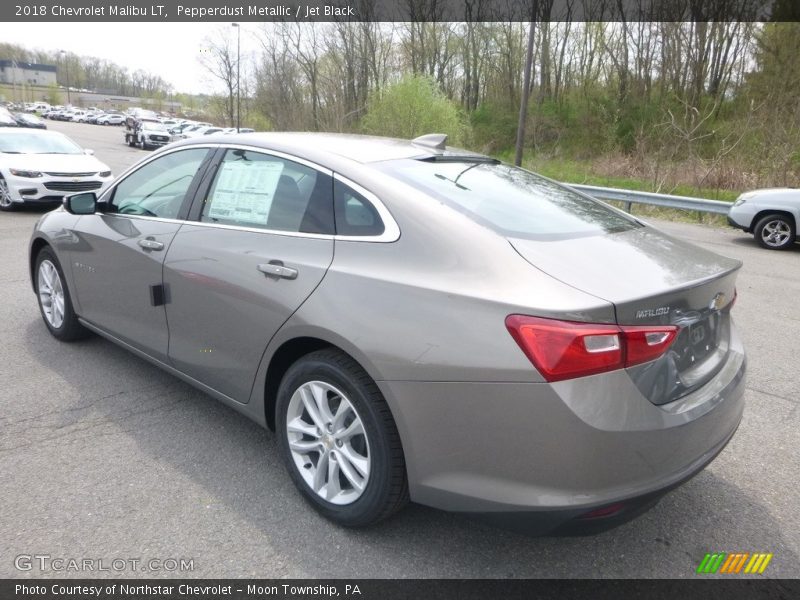 Pepperdust Metallic / Jet Black 2018 Chevrolet Malibu LT