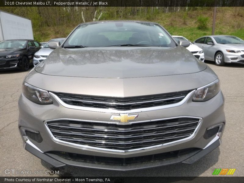 Pepperdust Metallic / Jet Black 2018 Chevrolet Malibu LT