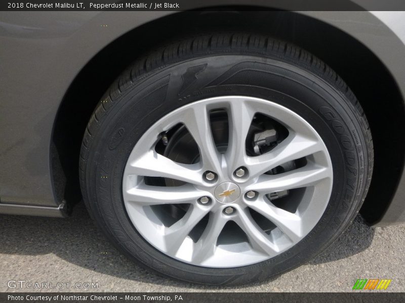 Pepperdust Metallic / Jet Black 2018 Chevrolet Malibu LT