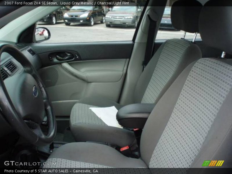 Liquid Grey Metallic / Charcoal/Light Flint 2007 Ford Focus ZX4 SE Sedan