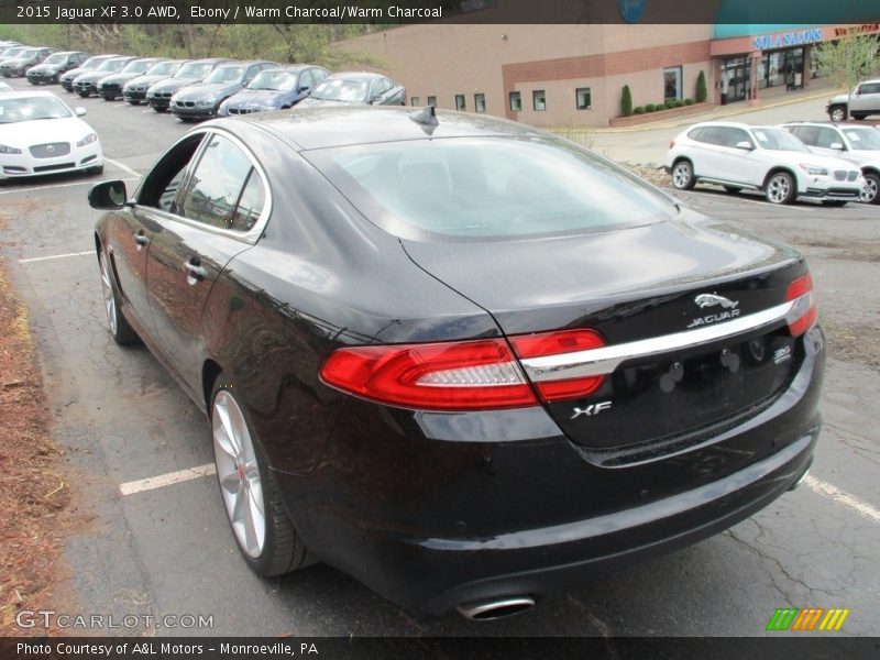 Ebony / Warm Charcoal/Warm Charcoal 2015 Jaguar XF 3.0 AWD