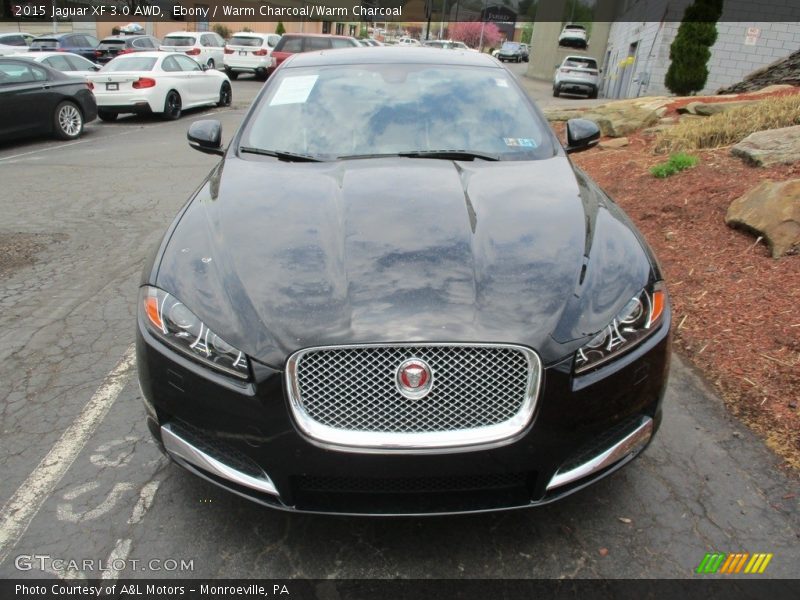 Ebony / Warm Charcoal/Warm Charcoal 2015 Jaguar XF 3.0 AWD