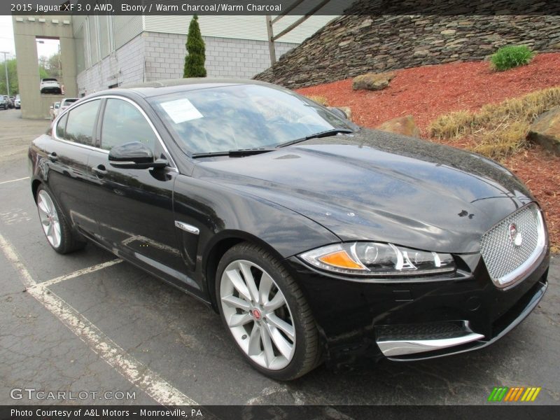 Ebony / Warm Charcoal/Warm Charcoal 2015 Jaguar XF 3.0 AWD