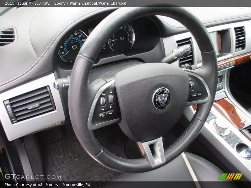 Ebony / Warm Charcoal/Warm Charcoal 2015 Jaguar XF 3.0 AWD
