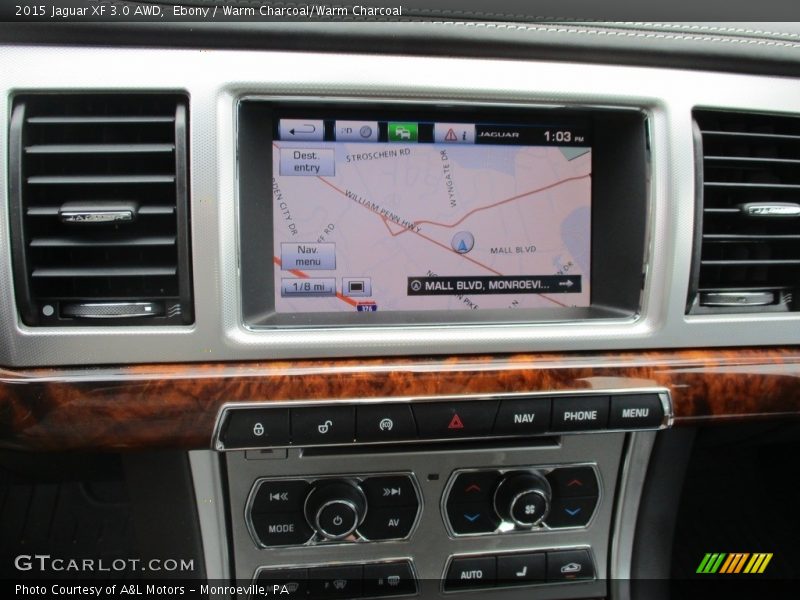 Ebony / Warm Charcoal/Warm Charcoal 2015 Jaguar XF 3.0 AWD