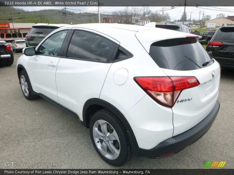 White Orchid Pearl / Gray 2016 Honda HR-V EX AWD