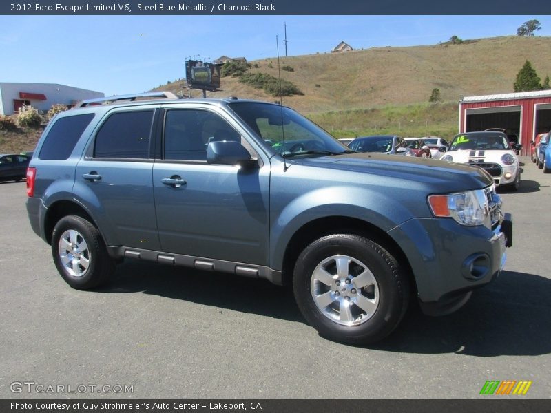 Steel Blue Metallic / Charcoal Black 2012 Ford Escape Limited V6