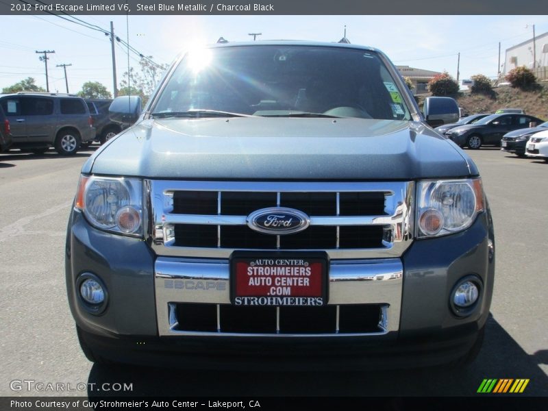 Steel Blue Metallic / Charcoal Black 2012 Ford Escape Limited V6