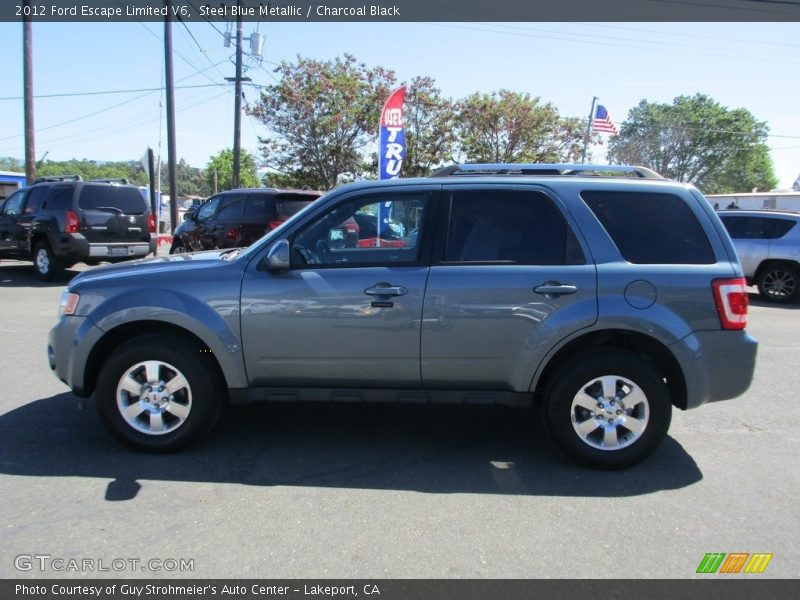 Steel Blue Metallic / Charcoal Black 2012 Ford Escape Limited V6