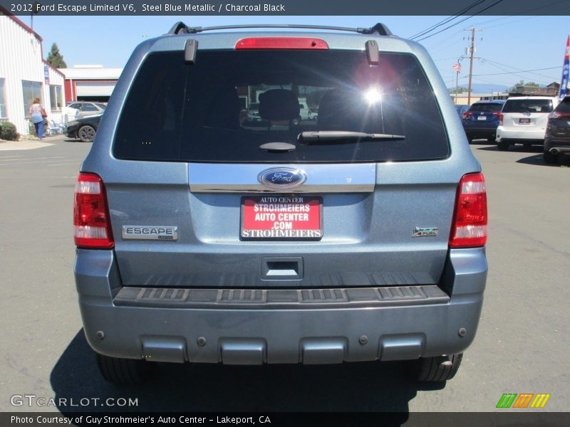 Steel Blue Metallic / Charcoal Black 2012 Ford Escape Limited V6