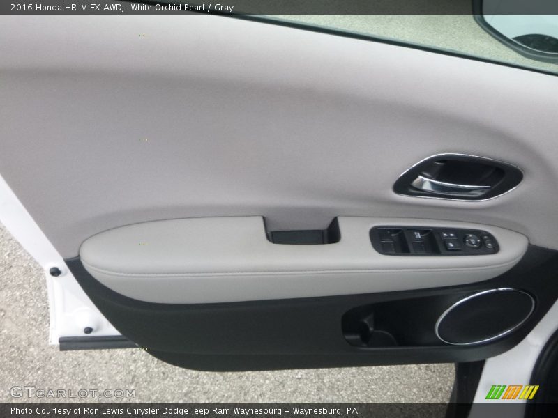 White Orchid Pearl / Gray 2016 Honda HR-V EX AWD