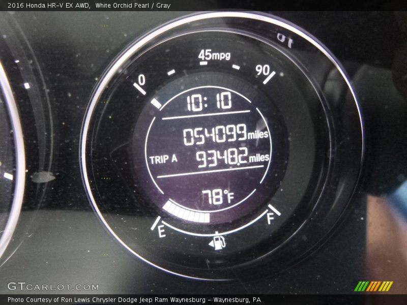 White Orchid Pearl / Gray 2016 Honda HR-V EX AWD