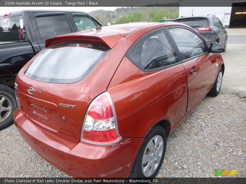 Tango Red / Black 2008 Hyundai Accent GS Coupe