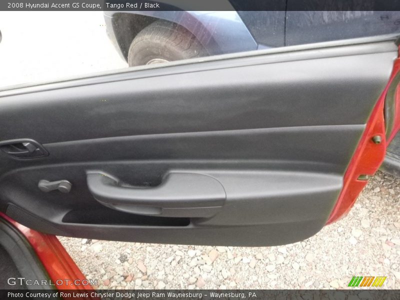 Tango Red / Black 2008 Hyundai Accent GS Coupe
