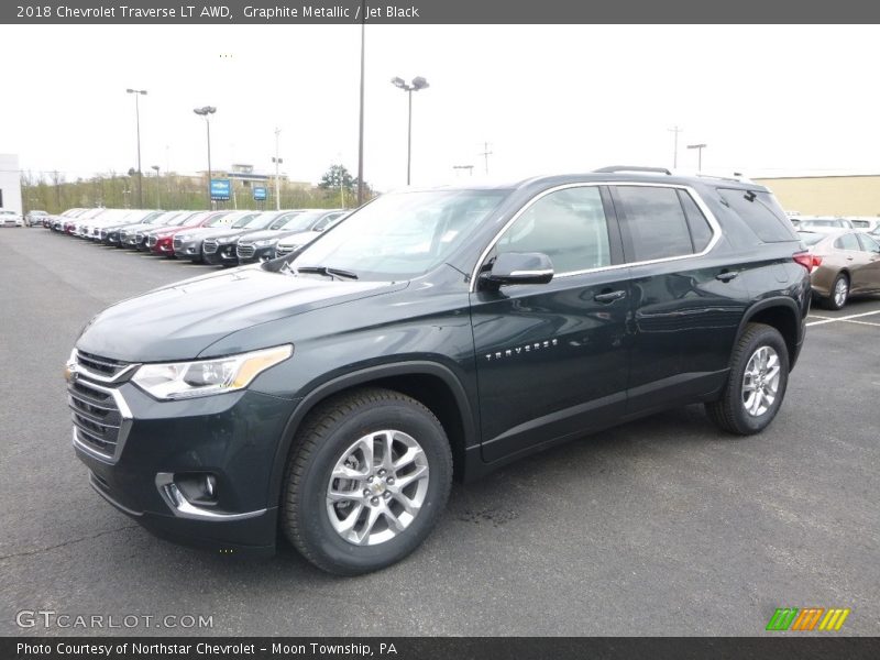 Graphite Metallic / Jet Black 2018 Chevrolet Traverse LT AWD