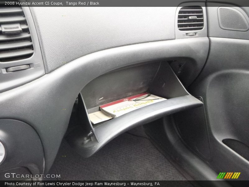 Tango Red / Black 2008 Hyundai Accent GS Coupe