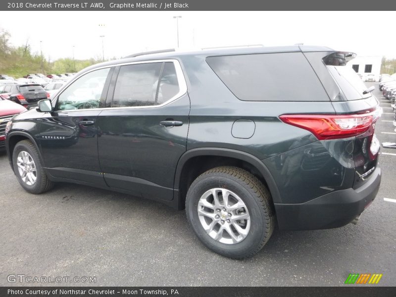 Graphite Metallic / Jet Black 2018 Chevrolet Traverse LT AWD