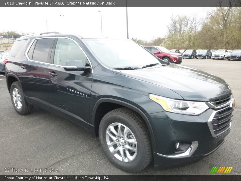 Graphite Metallic / Jet Black 2018 Chevrolet Traverse LT AWD