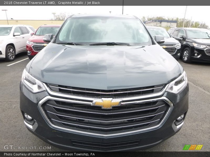 Graphite Metallic / Jet Black 2018 Chevrolet Traverse LT AWD