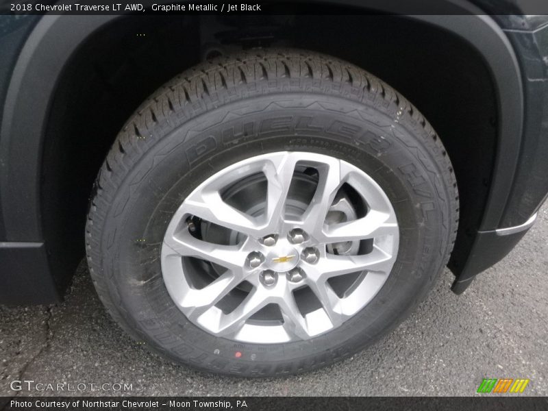 Graphite Metallic / Jet Black 2018 Chevrolet Traverse LT AWD