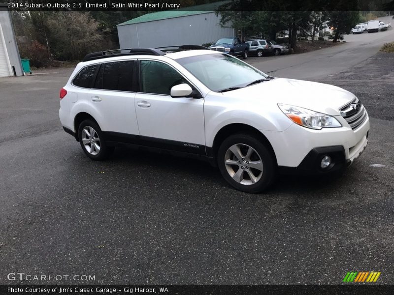 Satin White Pearl / Ivory 2014 Subaru Outback 2.5i Limited