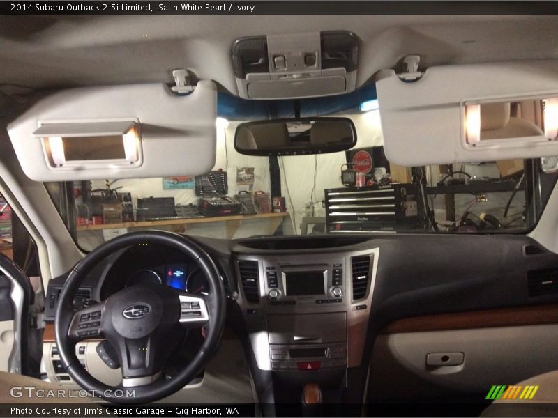 Satin White Pearl / Ivory 2014 Subaru Outback 2.5i Limited