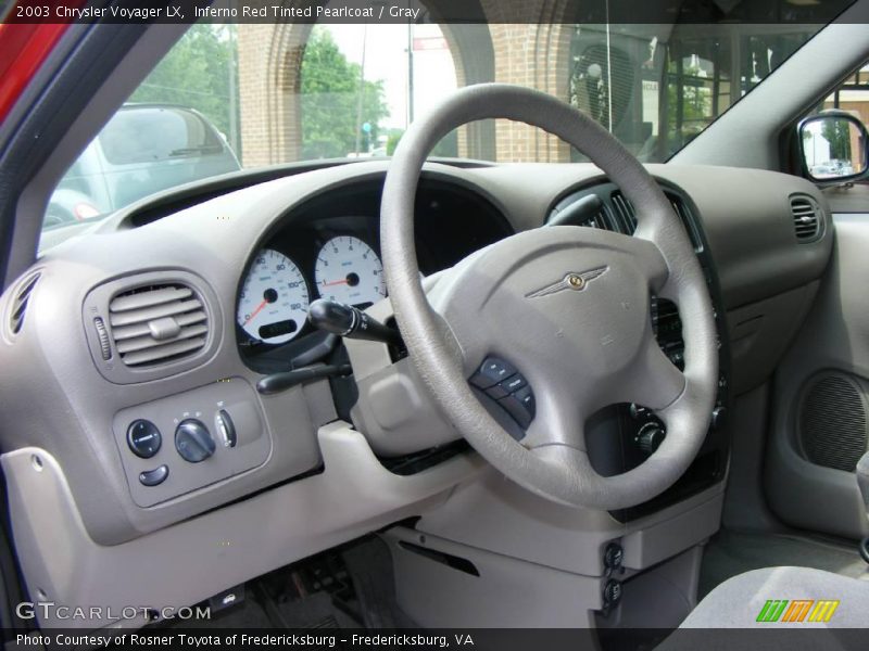 Inferno Red Tinted Pearlcoat / Gray 2003 Chrysler Voyager LX