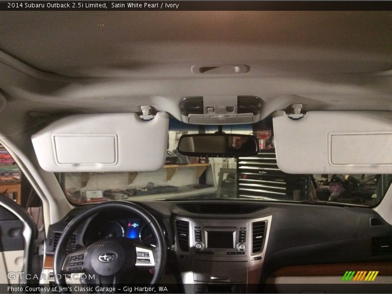 Satin White Pearl / Ivory 2014 Subaru Outback 2.5i Limited