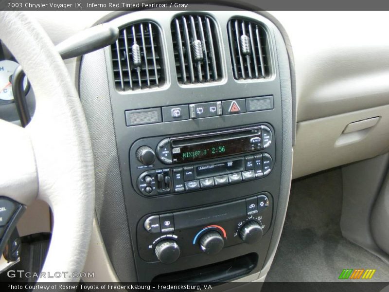 Inferno Red Tinted Pearlcoat / Gray 2003 Chrysler Voyager LX