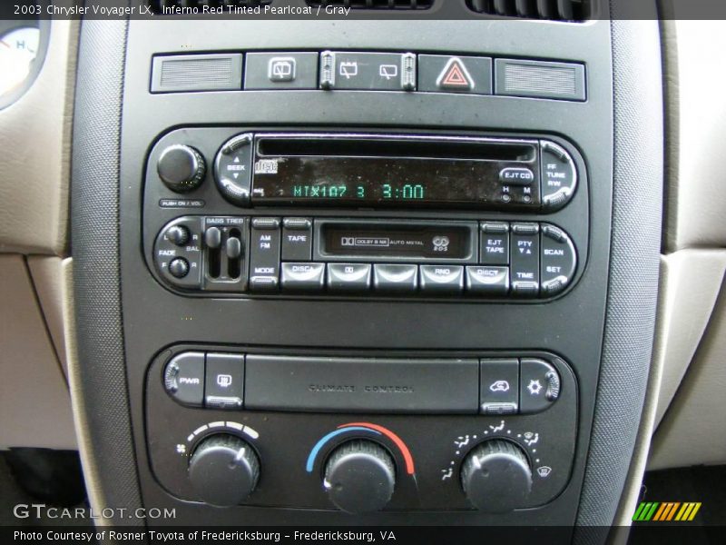 Inferno Red Tinted Pearlcoat / Gray 2003 Chrysler Voyager LX