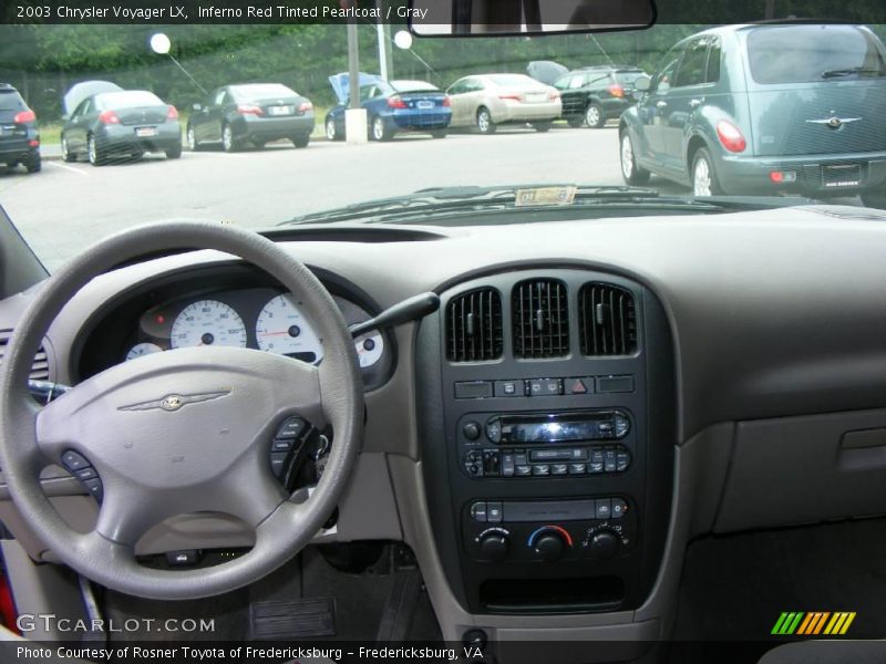 Inferno Red Tinted Pearlcoat / Gray 2003 Chrysler Voyager LX