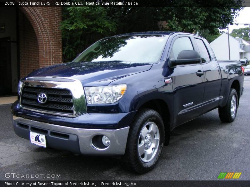 Nautical Blue Metallic / Beige 2008 Toyota Tundra SR5 TRD Double Cab