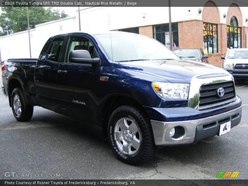 Nautical Blue Metallic / Beige 2008 Toyota Tundra SR5 TRD Double Cab