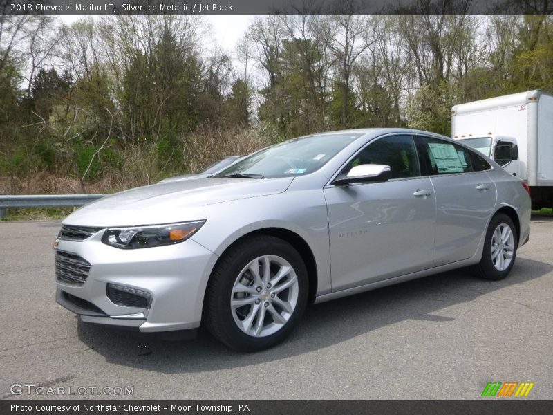 Silver Ice Metallic / Jet Black 2018 Chevrolet Malibu LT