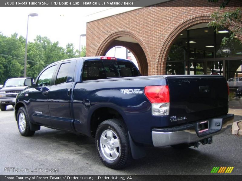 Nautical Blue Metallic / Beige 2008 Toyota Tundra SR5 TRD Double Cab